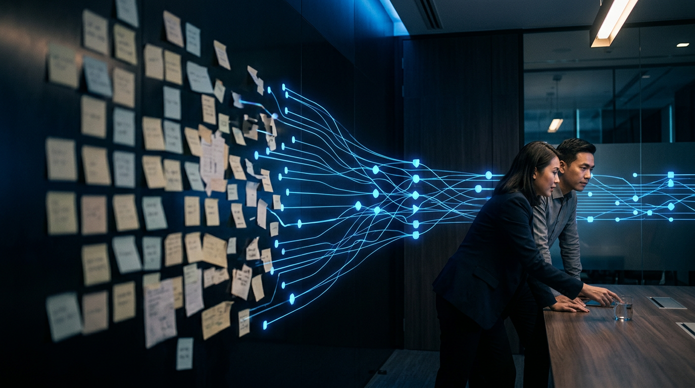 What is value stream mapping? From sticky notes to living process models
